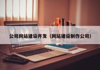 公司网站建设开发（网站建设制作公司）