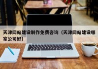 天津网站建设制作免费咨询（天津网站建设哪家公司好）