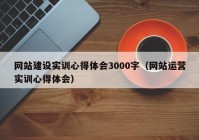 网站建设实训心得体会3000字（网站运营实训心得体会）