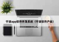 宁波app软件开发系统（宁波软件产业）