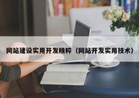 网站建设实用开发精粹（网站开发实用技术）