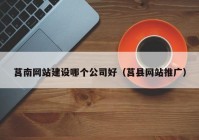 莒南网站建设哪个公司好（莒县网站推广）