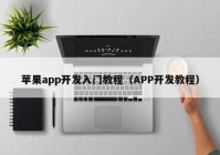 苹果app开发入门教程（APP开发教程）