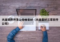 大连软件开发公司哪家好（大连最好三家软件公司）