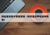 网站建设新手教程视频（如何建设网站视频教程）